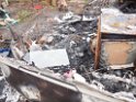 Wohnwagen ausgebrannt Koeln Muelheim Muelheimer Ring Piccoloministr P049